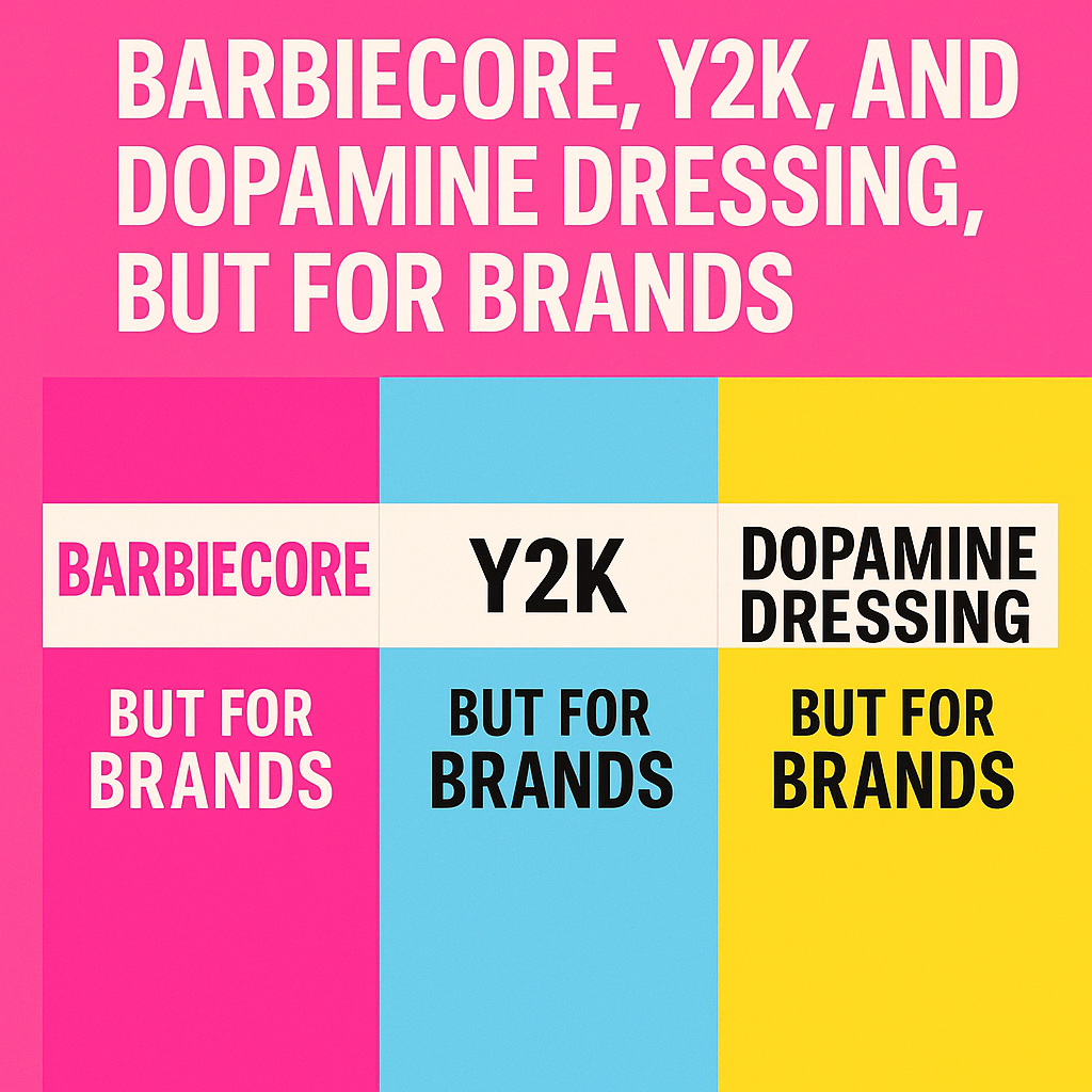 Barbiecore, Y2K, and Dopamine Dressing, But for Brands